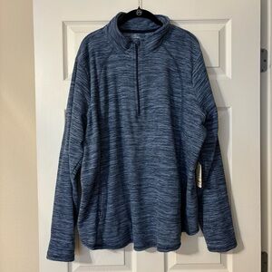 Women's St. John's Bay Active Quarter Zip Fleece Pullover w/front pockets 2X NWT